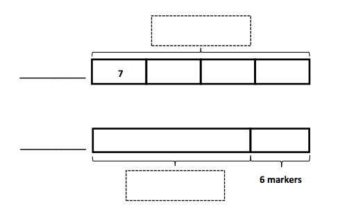 Draw your tape diagram on paper, take a picture, and upload it using